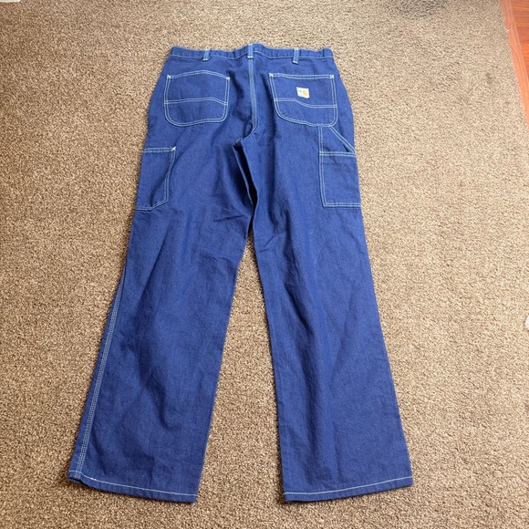 Carhartt Men's Relaxed Navy Jeans - Picture 4 of 7